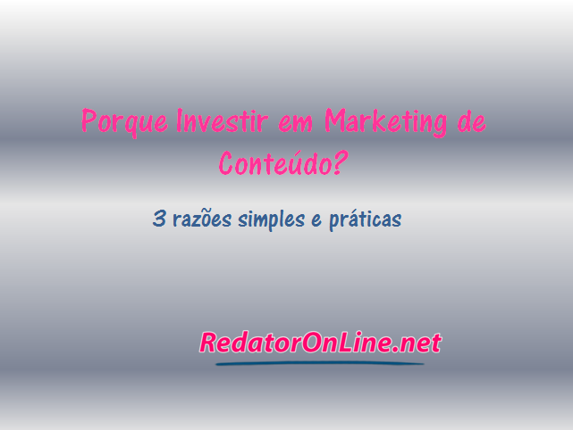 investir em marketing de conteudo