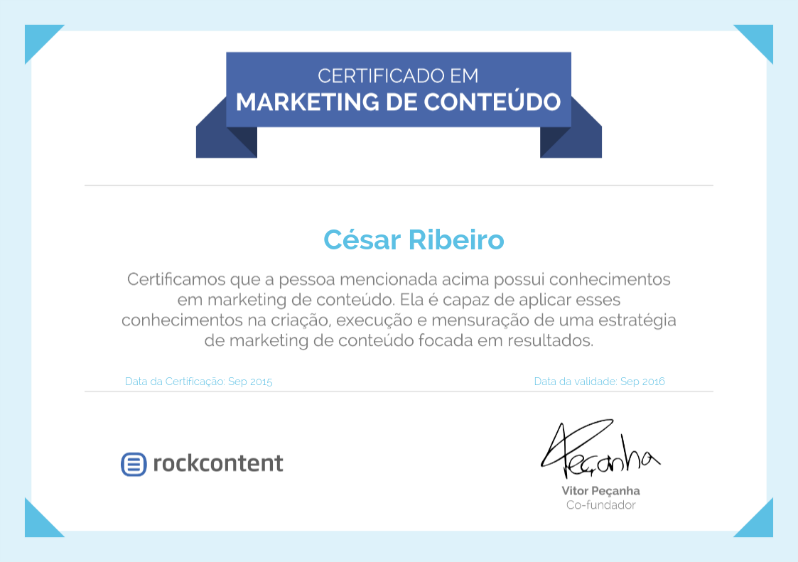 certificação marketing de conteúdo