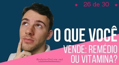 você vende remédio ou vitamina