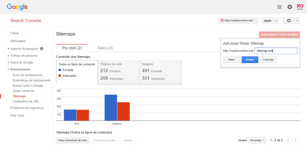 como aparecer no google sitemap